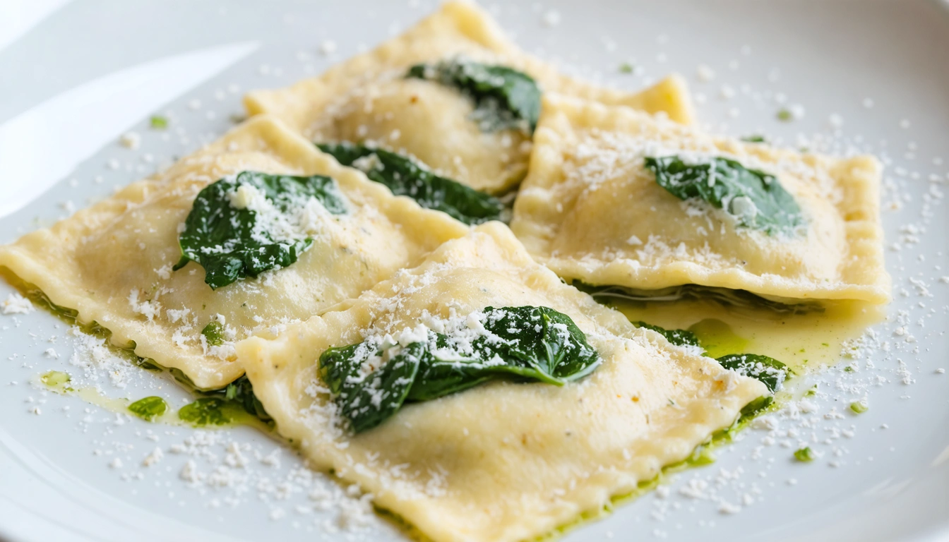 ravioli di ricotta e spinaci